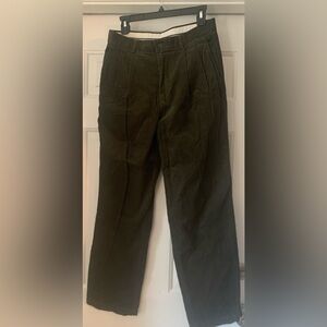 NWT-Men's Olive Green corduroy Structure brands pants size 30x30